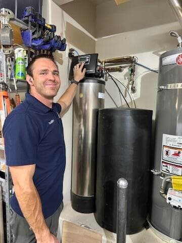 Marlin Plumbing water filtration and softener system installed in a St. George, Utah home